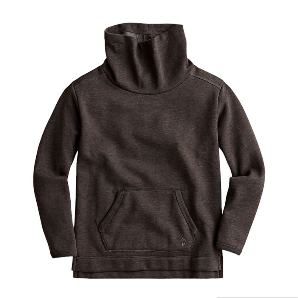 J. Crew Crewcuts Girls' Funnel Neck Tunic Sweatshirt